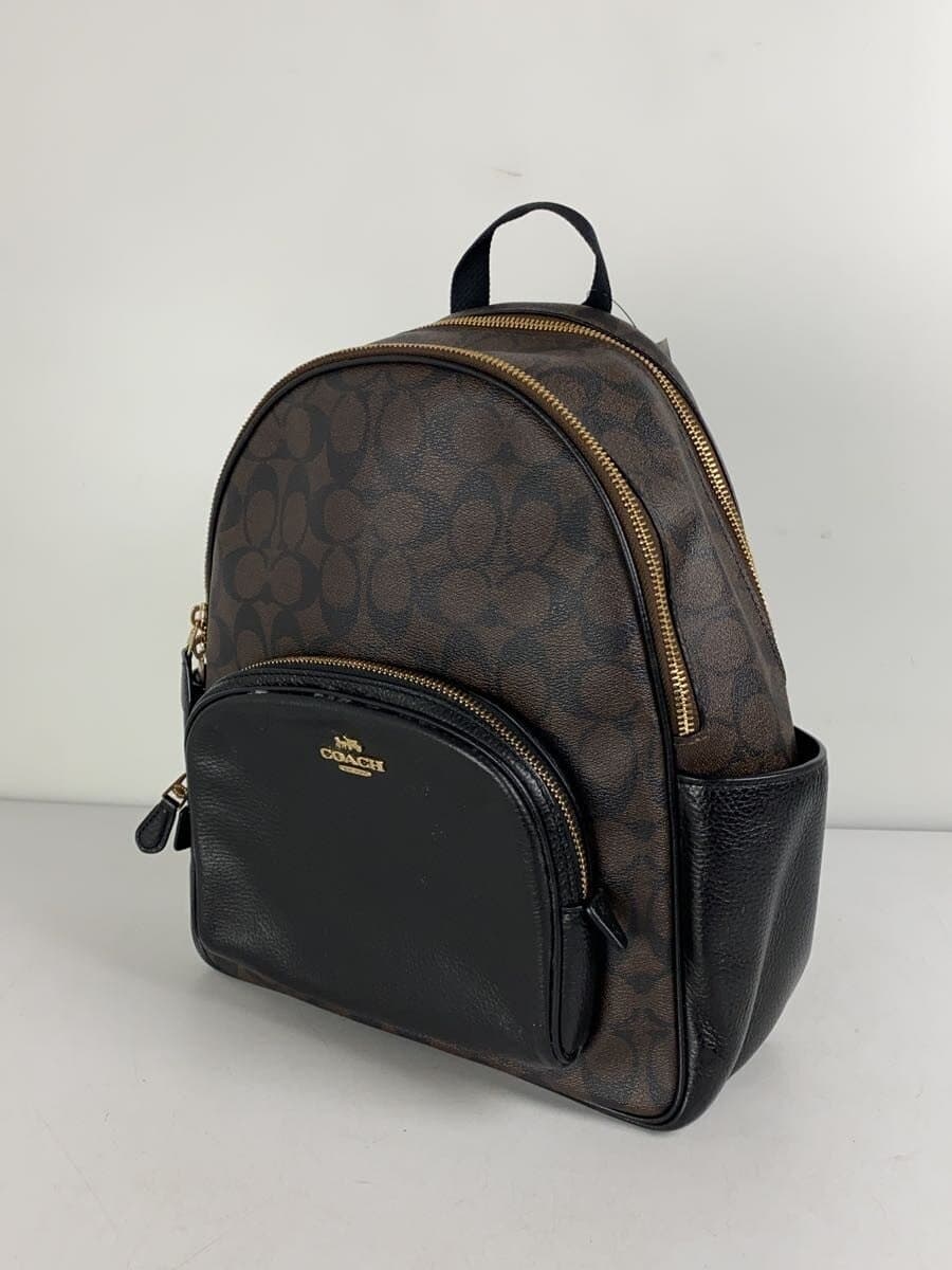 COACH Backpack PVC Brown All Over Pattern 5671 2