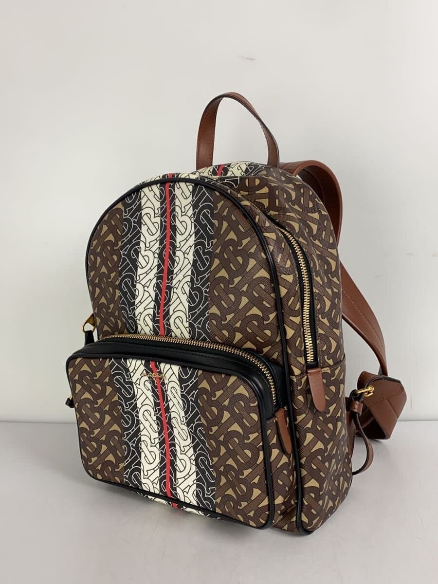 BURBERRY Backpack PVC Brown All Over Pattern 8019346 2