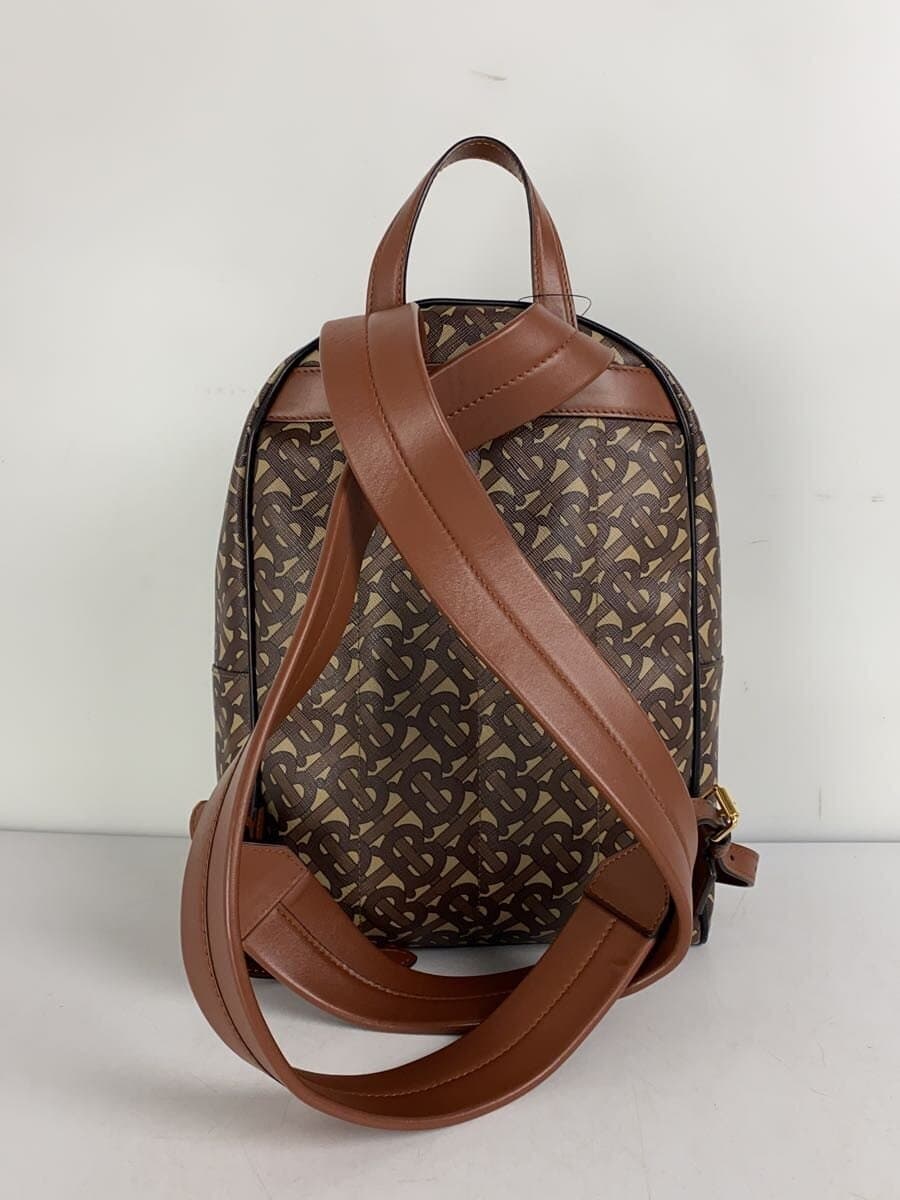 BURBERRY Backpack PVC Brown All Over Pattern 8019346 3
