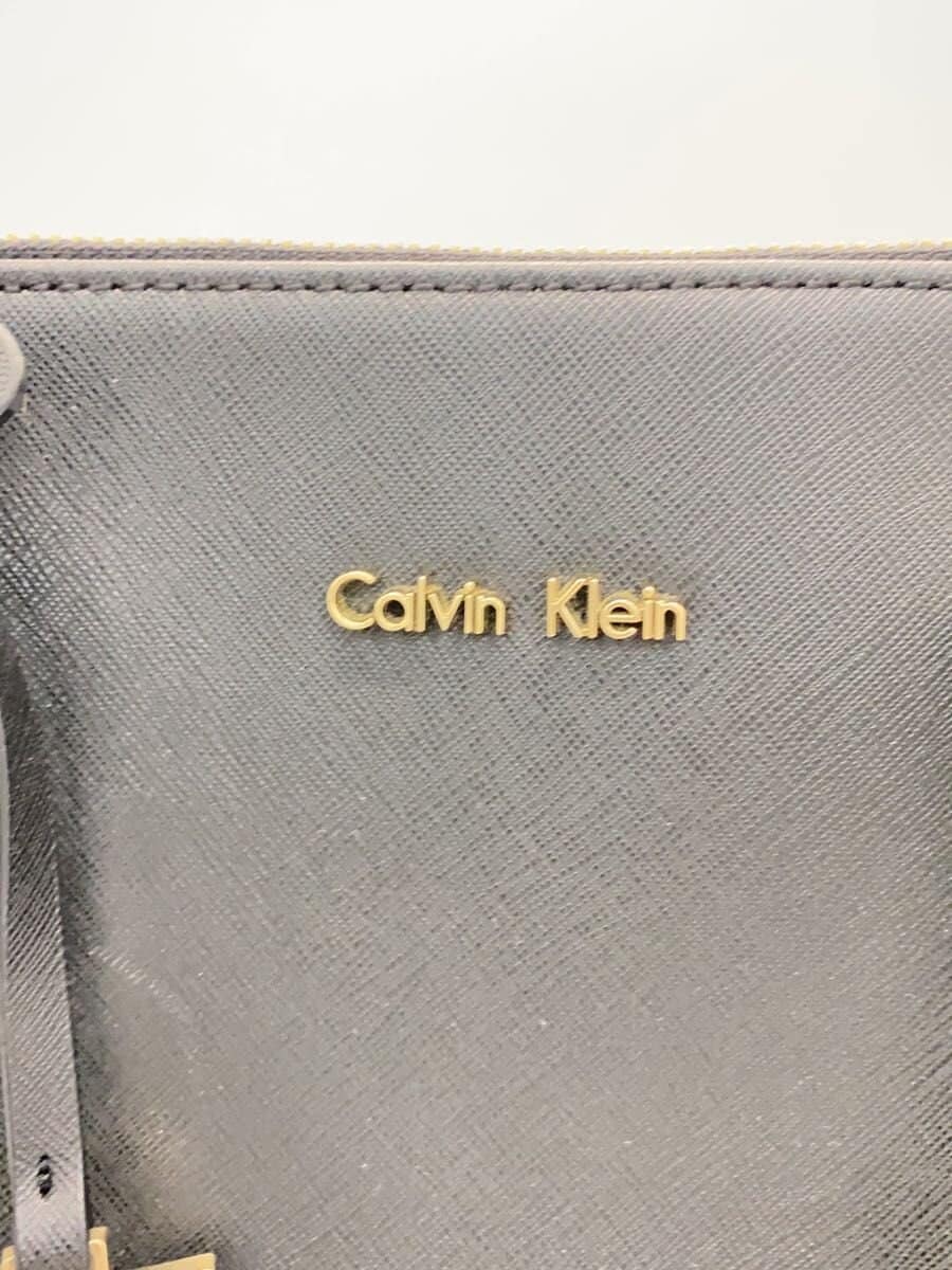 Calvin Klein Shoulder Bag Leather BLK 5