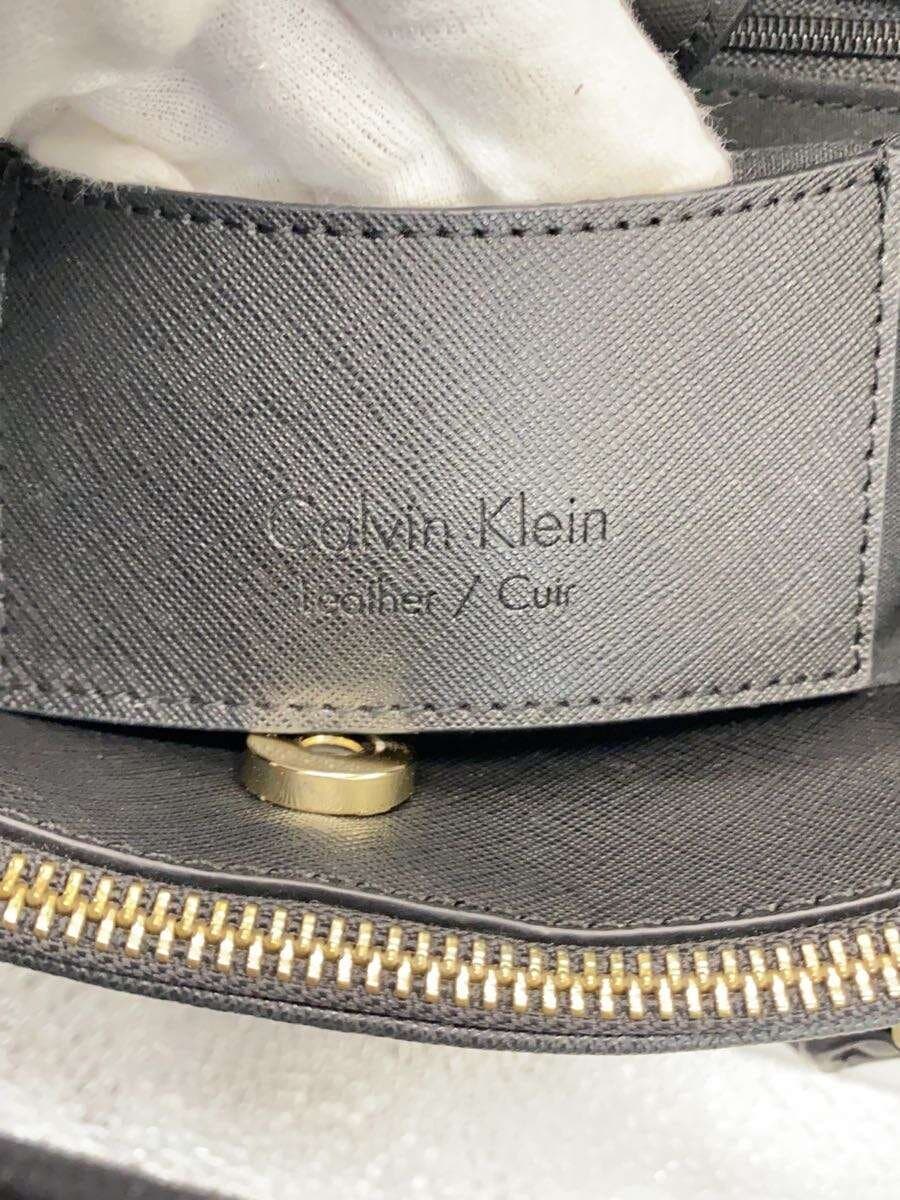 Calvin Klein Shoulder Bag Leather BLK 6