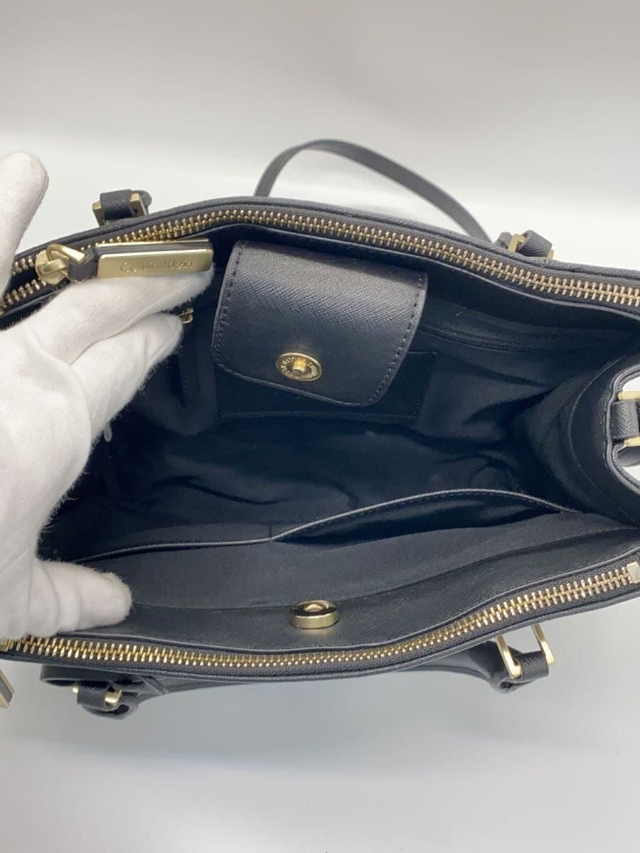 Calvin Klein Shoulder Bag Leather BLK 7