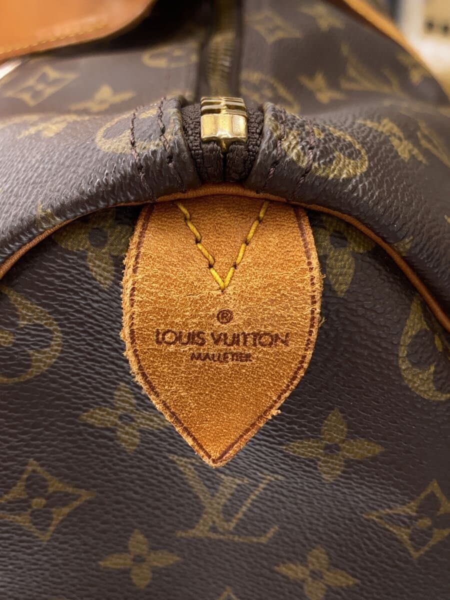 LOUIS VUITTON Keepall 50_Monogram Canvas PVC BRW 5