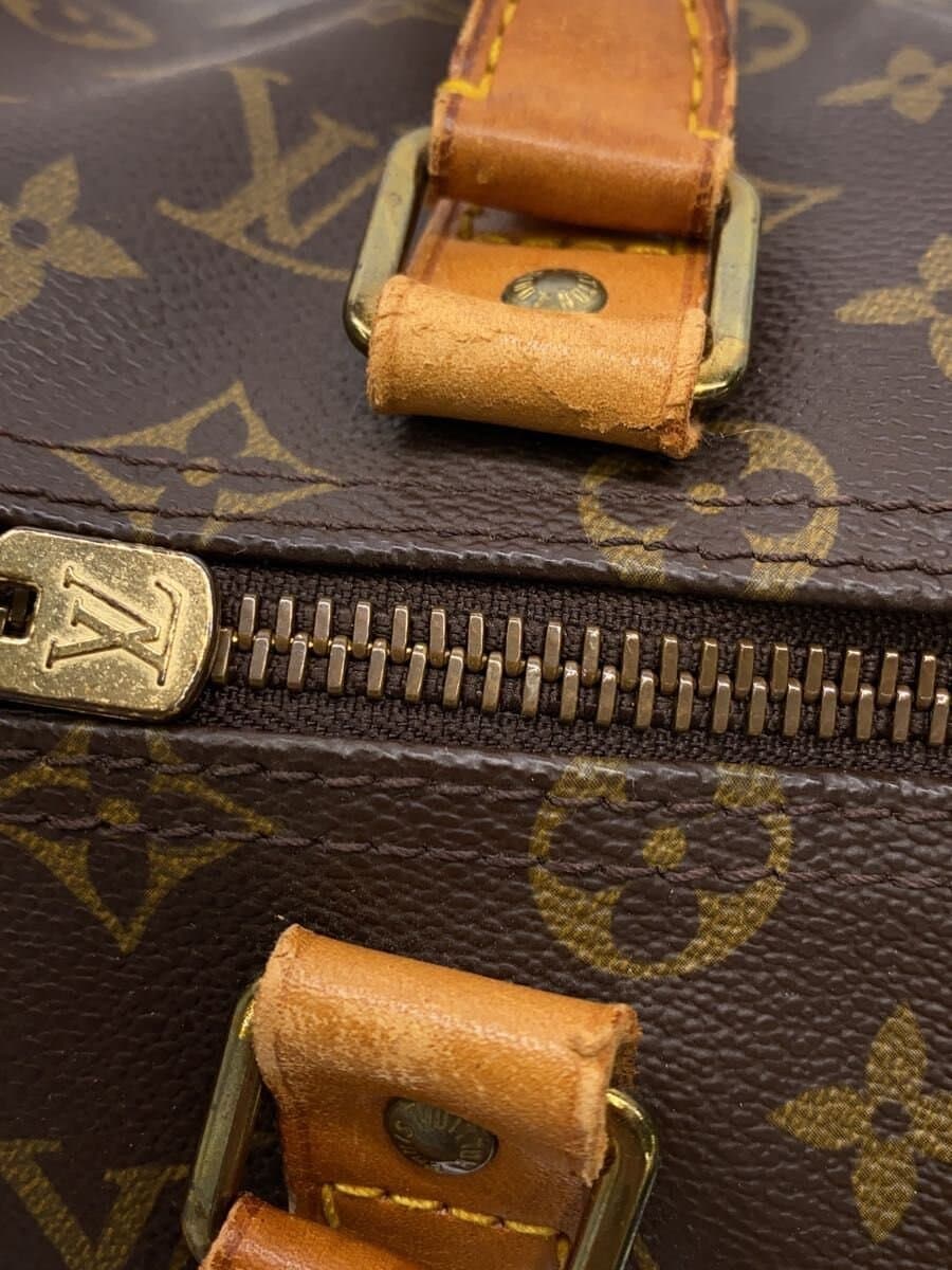 LOUIS VUITTON Keepall 50_Monogram Canvas PVC BRW 8