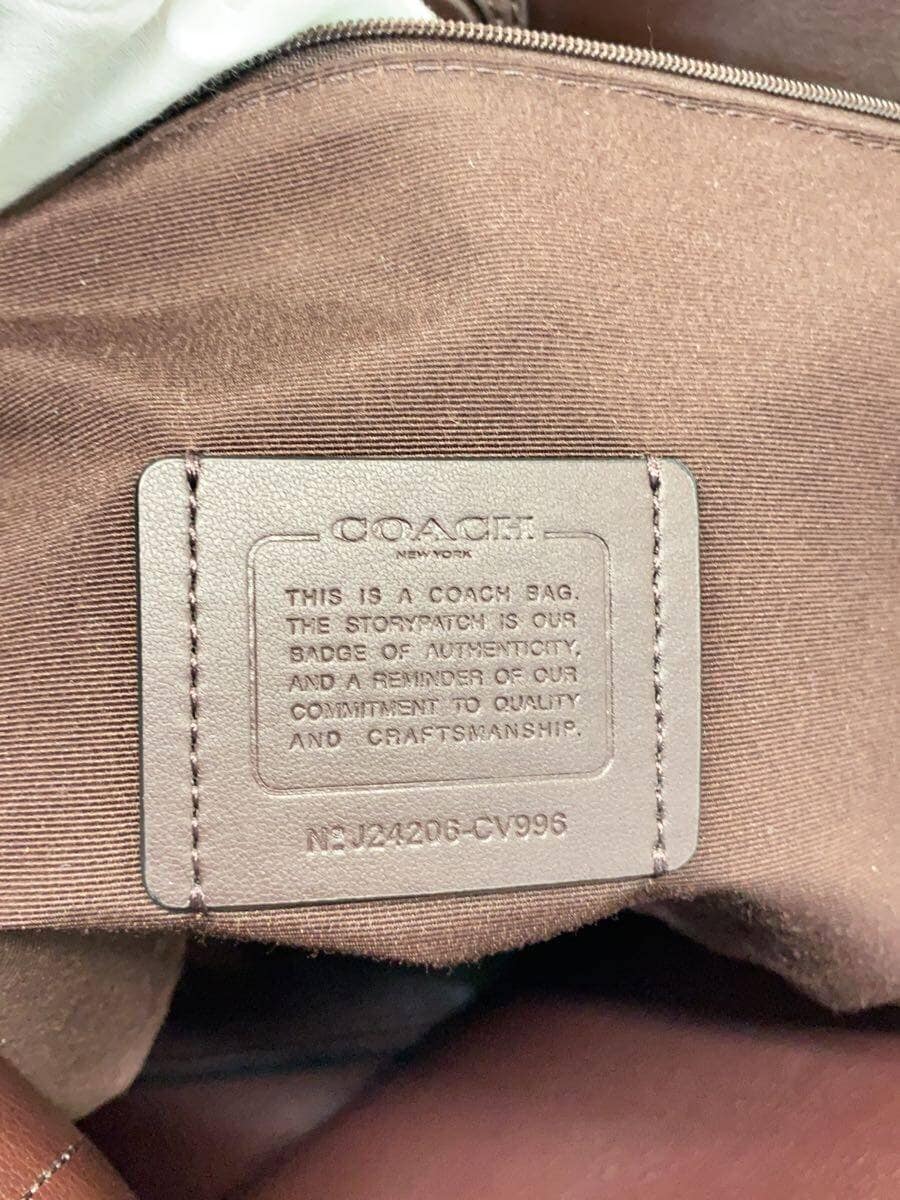COACH tote bag leather cv996 5