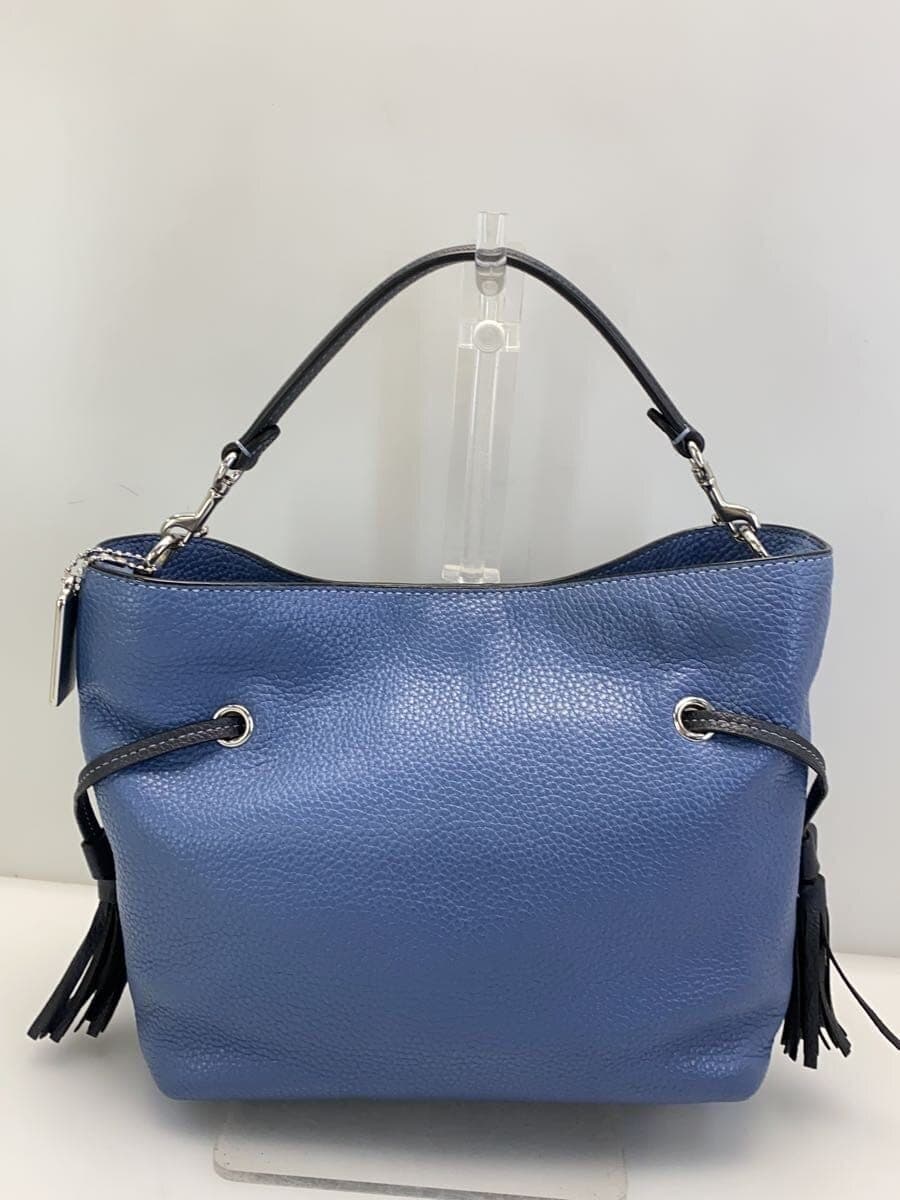 COACH Shoulder Bag Leather BLU Solid D2379-CA184 3