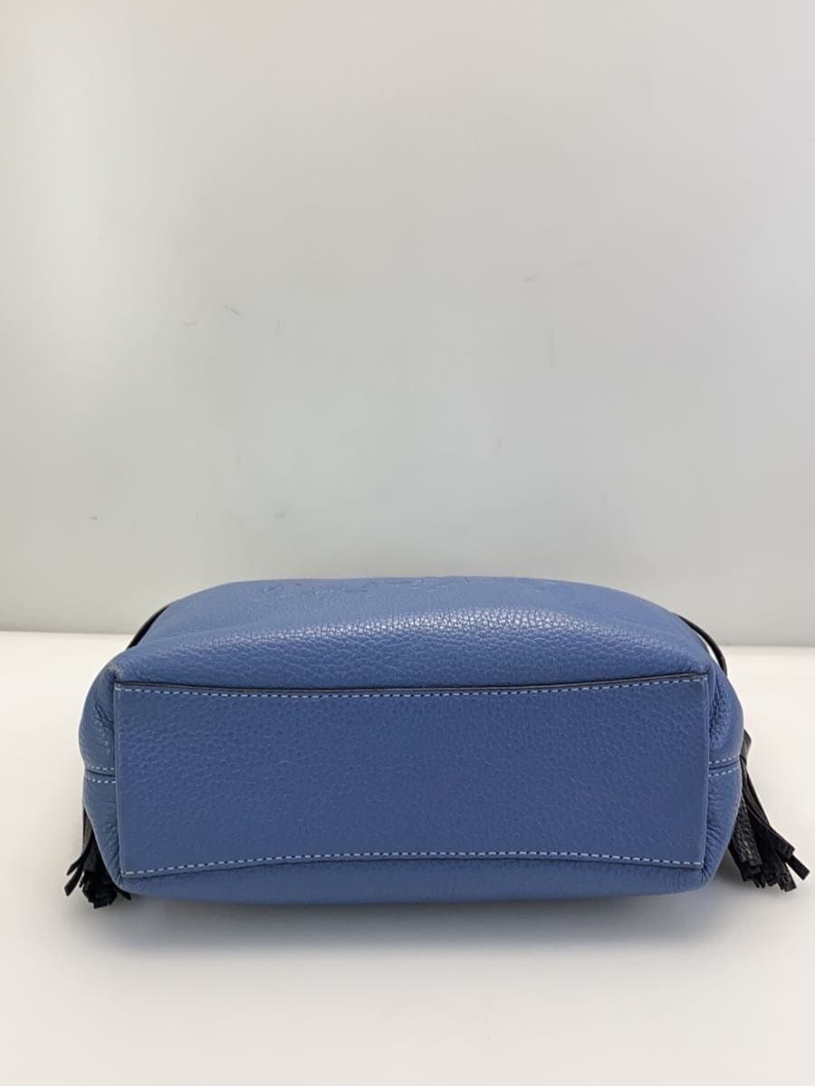 COACH Shoulder Bag Leather BLU Solid D2379-CA184 4