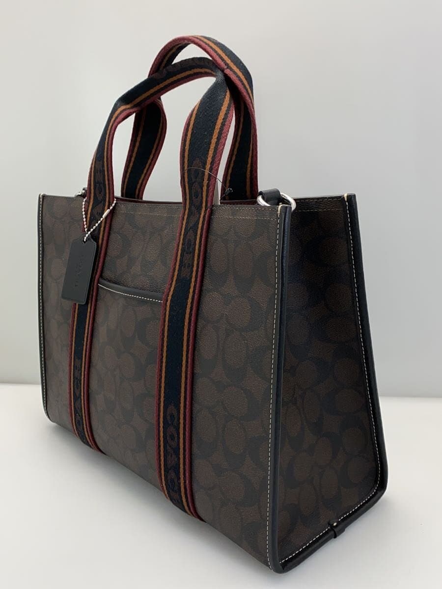 COACH Tote Bag Leather BRW All Over Pattern C2477-CU994 2
