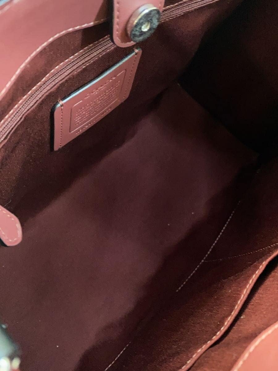 COACH Tote Bag Leather BRW All Over Pattern C2477-CU994 6