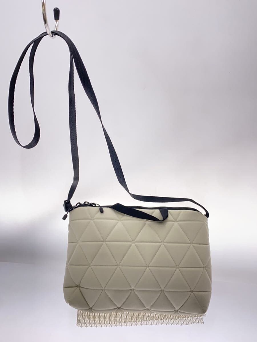 THE NORTH FACE Shoulder Bag Polyester White Solid NM32356 Stain 3