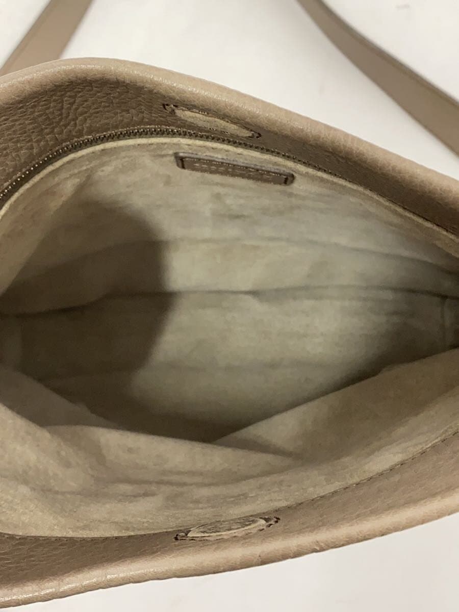 HIROFU Hirofu Shoulder Bag Leather Cream Solid 6