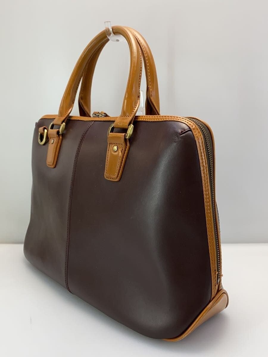 GOLD MEN Tote Bag Leather Brown 2
