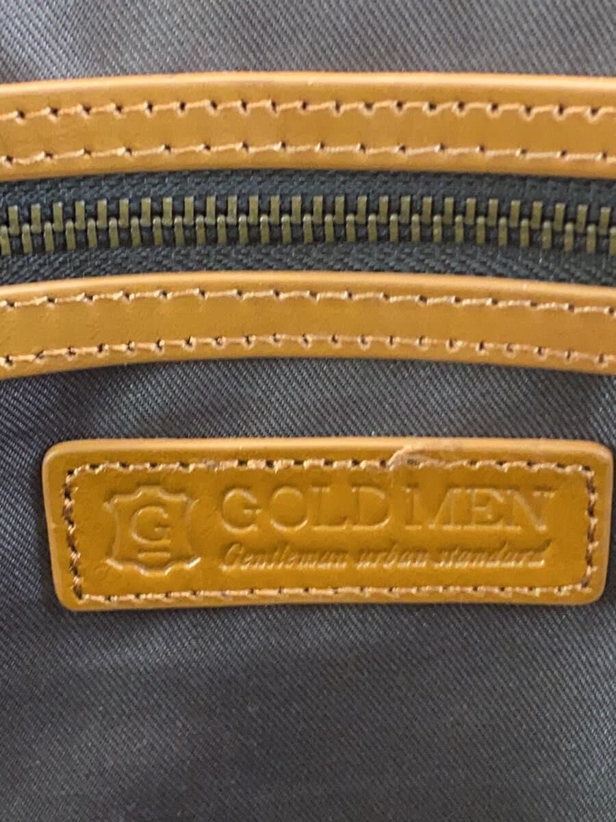 GOLD MEN Tote Bag Leather Brown 5