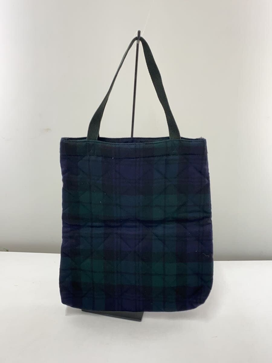 Traditional Weatherwear Tote Bag Wool GRN Check 3