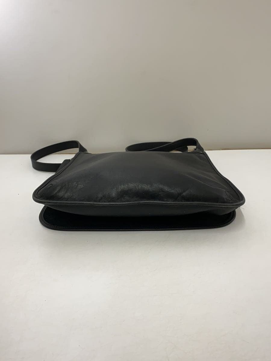 COACH Coach Shoulder Bag _ Camel Leather Black 9134 4