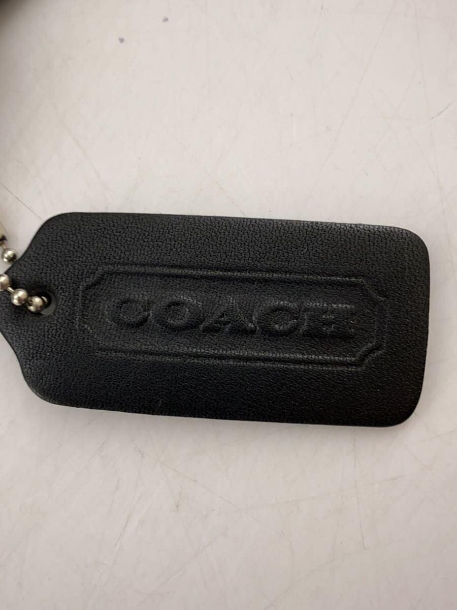 COACH Coach Shoulder Bag _ Camel Leather Black 9134 5