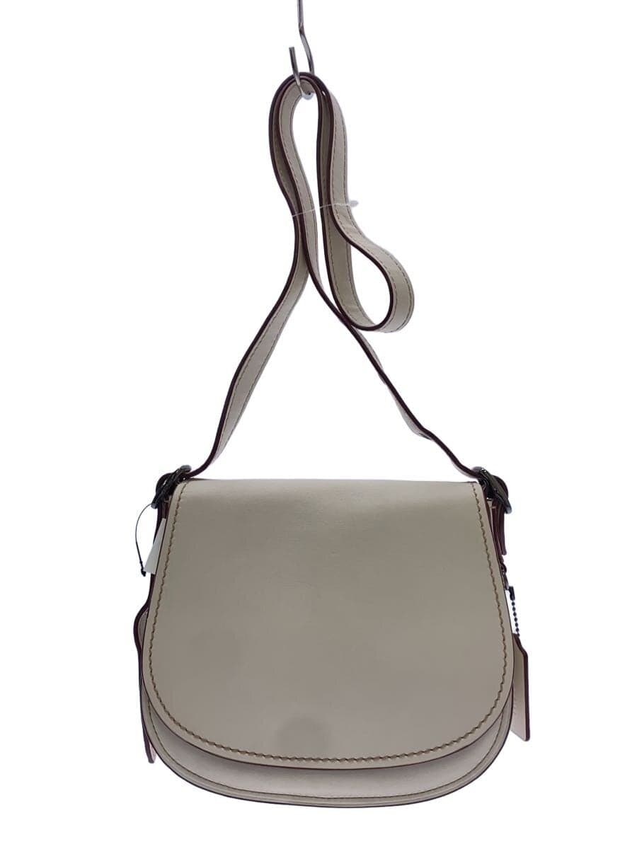 COACH Shoulder Bag _ All Leather Leather White Plain 20115