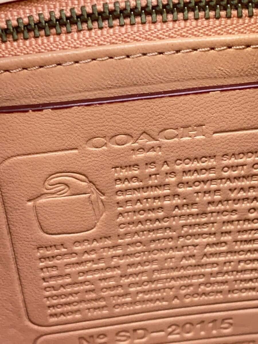 COACH Shoulder Bag _ All Leather Leather White Plain 20115 5