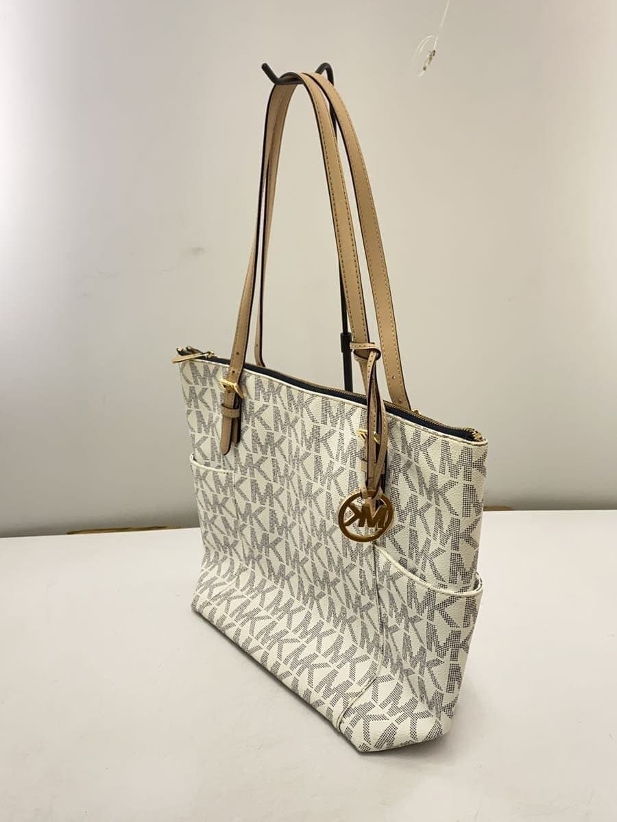 MICHAEL KORS Tote Bag PVC White All-Over Print 35T2GTT8B 2