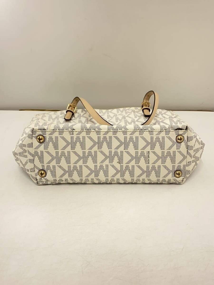 MICHAEL KORS Tote Bag PVC White All-Over Print 35T2GTT8B 4