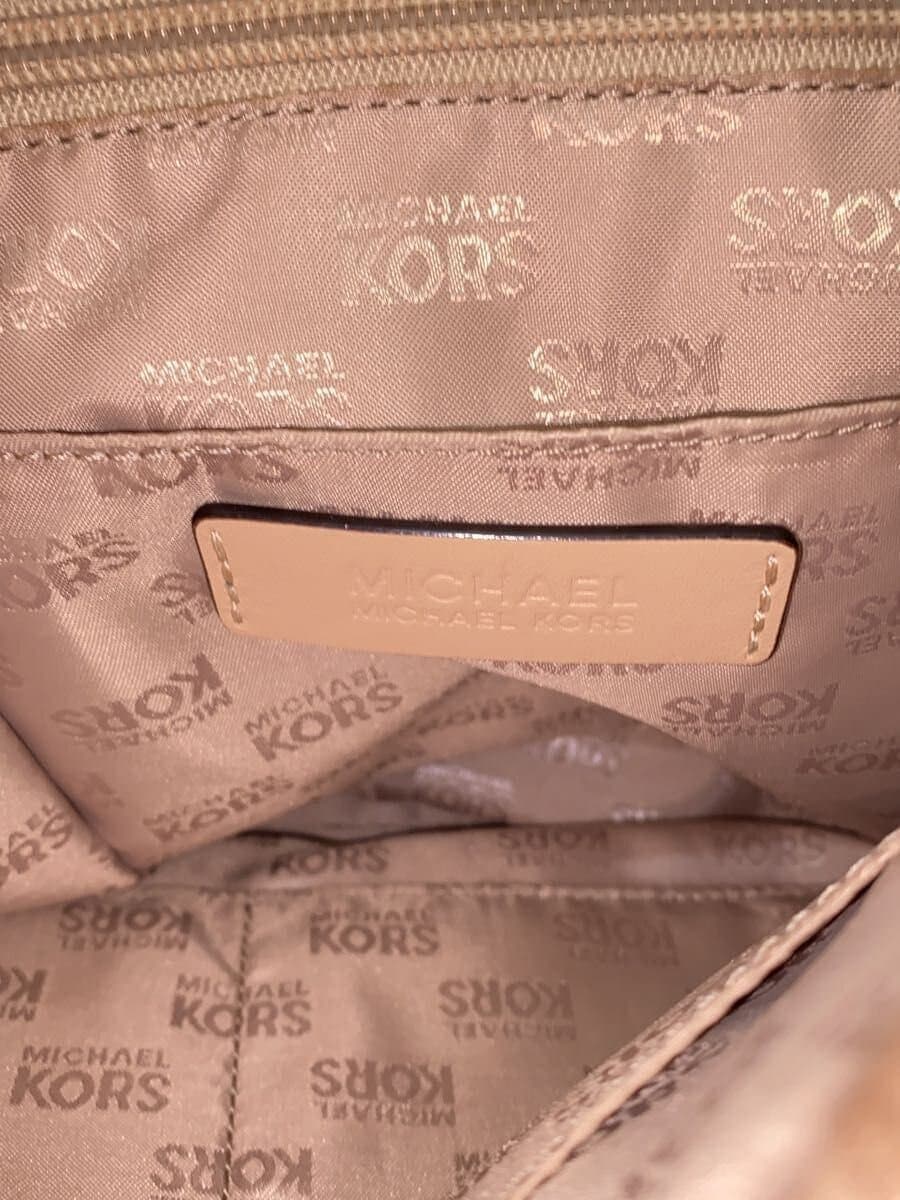 MICHAEL KORS Tote Bag PVC White All-Over Print 35T2GTT8B 6