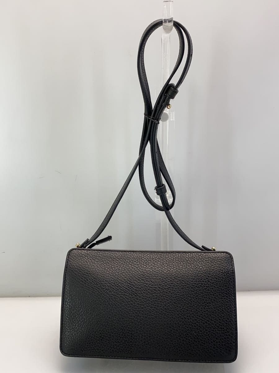 FURLA Shoulder Bag Leather BLK Solid 3