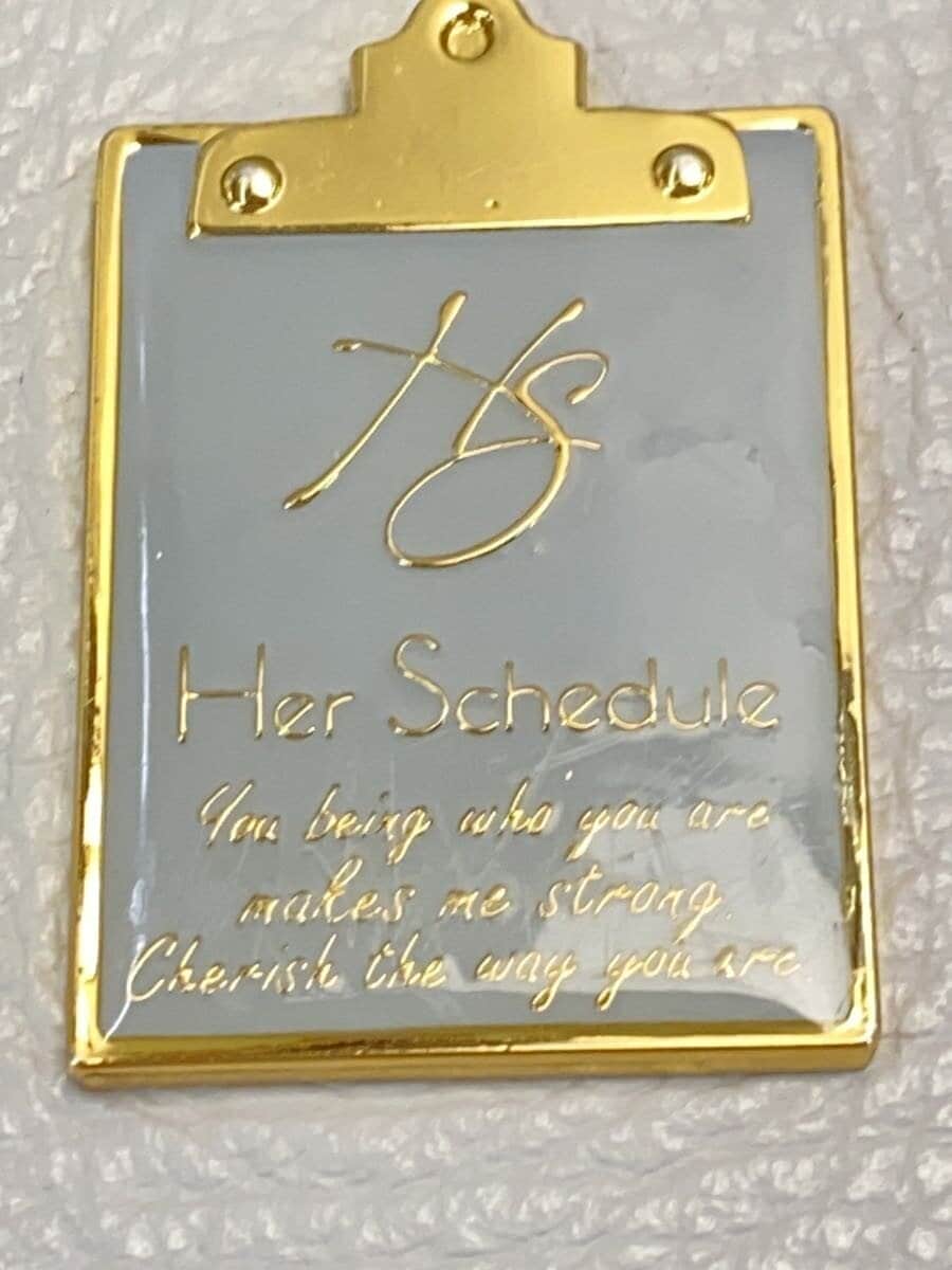 Her Schedule Shoulder Bag Leather GRY 5