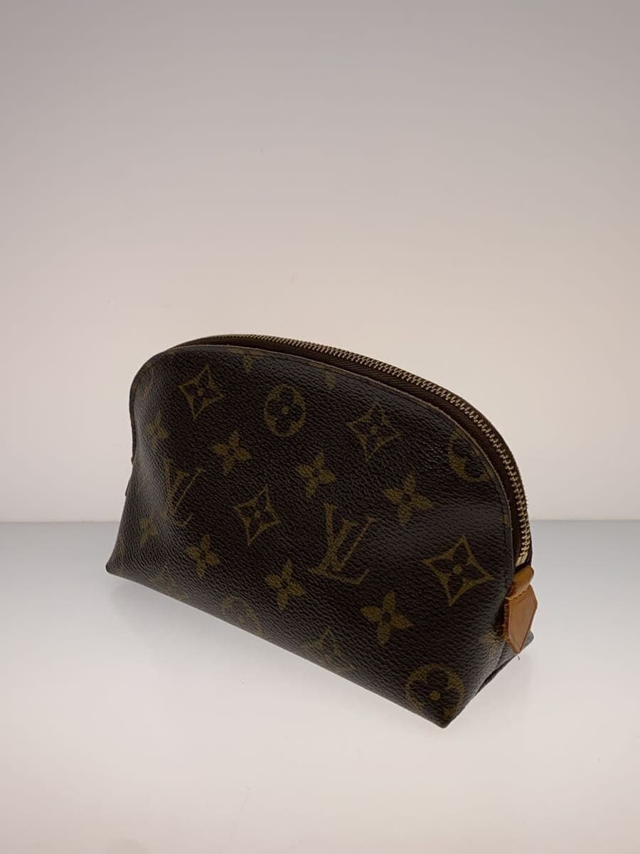 LOUIS VUITTON Pochette Cosmetic PM_Monogram Canvas PVC BRW Monogram 2