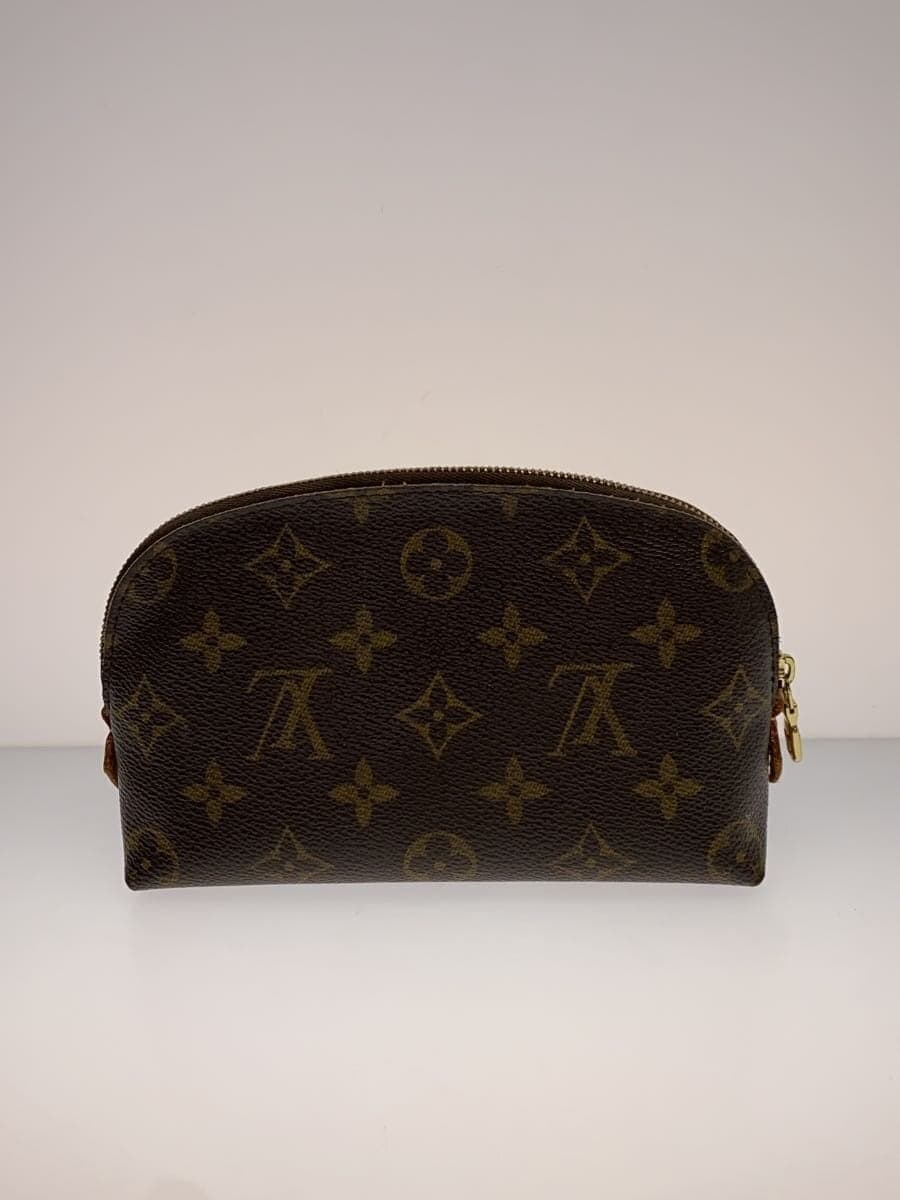 LOUIS VUITTON Pochette Cosmetic PM_Monogram Canvas PVC BRW Monogram 3