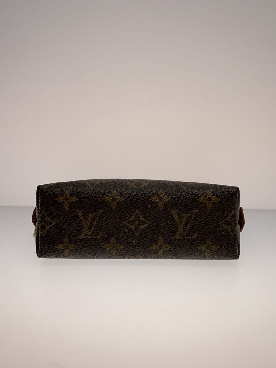 LOUIS VUITTON Pochette Cosmetic PM_Monogram Canvas PVC BRW Monogram 4