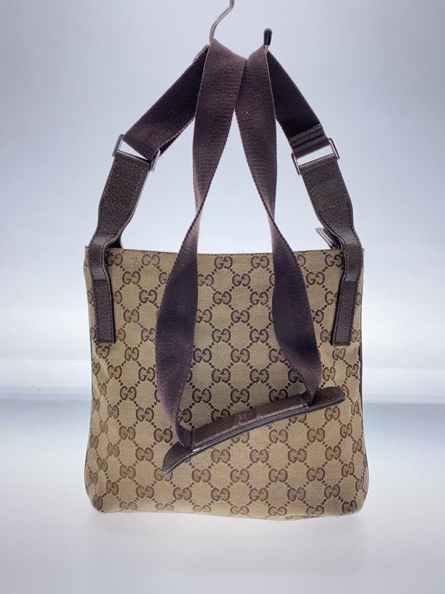 GUCCI Shoulder Bag_GG Canvas Canvas Brown 3