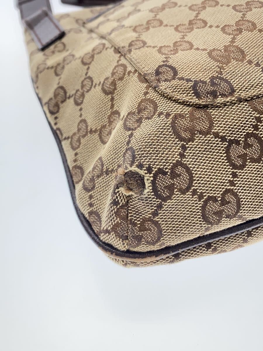 GUCCI Shoulder Bag_GG Canvas Canvas Brown 7