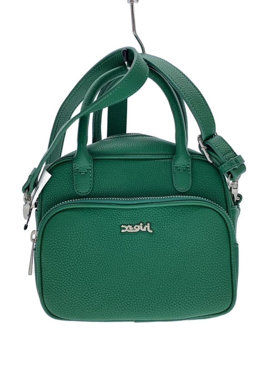 X-girl Shoulder Bag Leather Green 105224053008