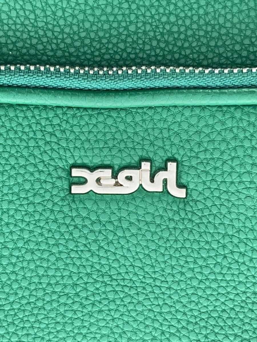 X-girl Shoulder Bag Leather Green 105224053008 5