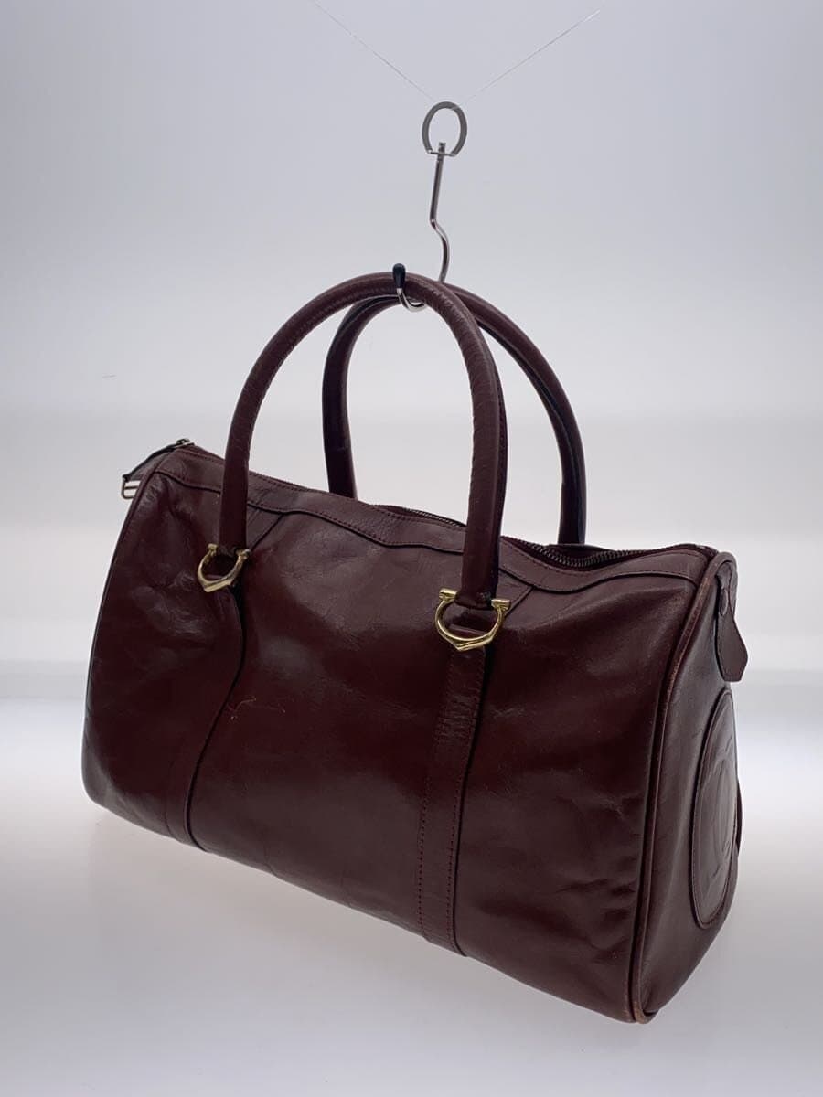 Cartier Boston Bag Leather Bordeaux Must Line 2