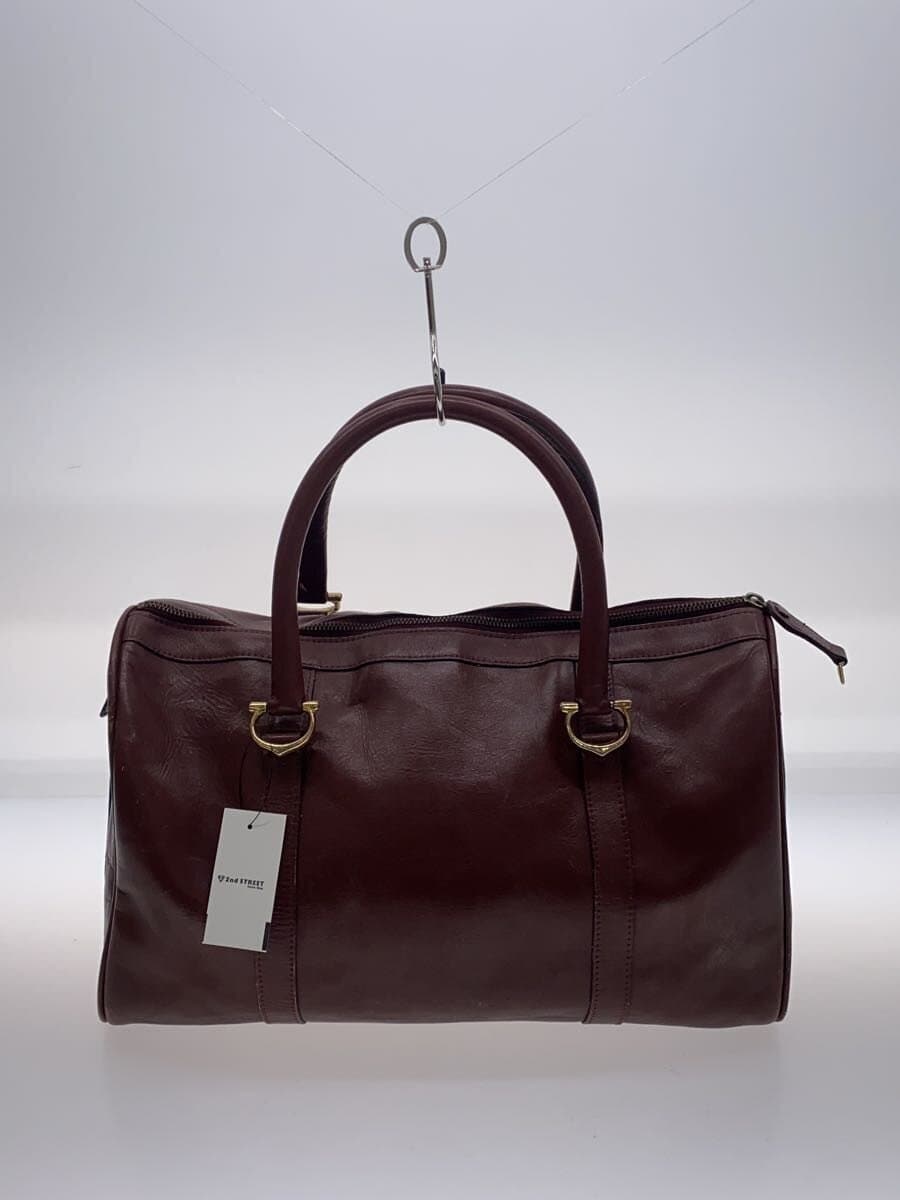 Cartier Boston Bag Leather Bordeaux Must Line 3