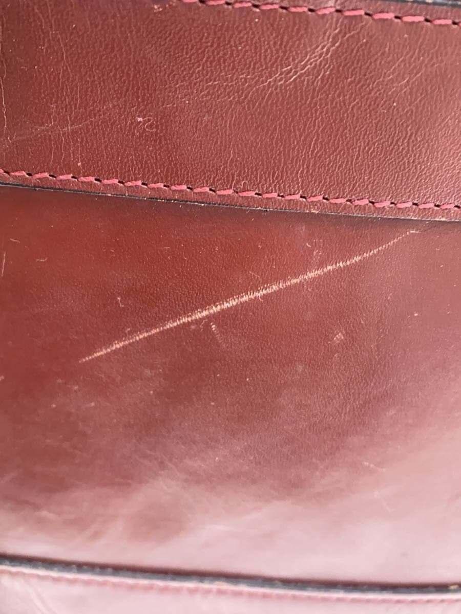 Cartier Boston Bag Leather Bordeaux Must Line 8