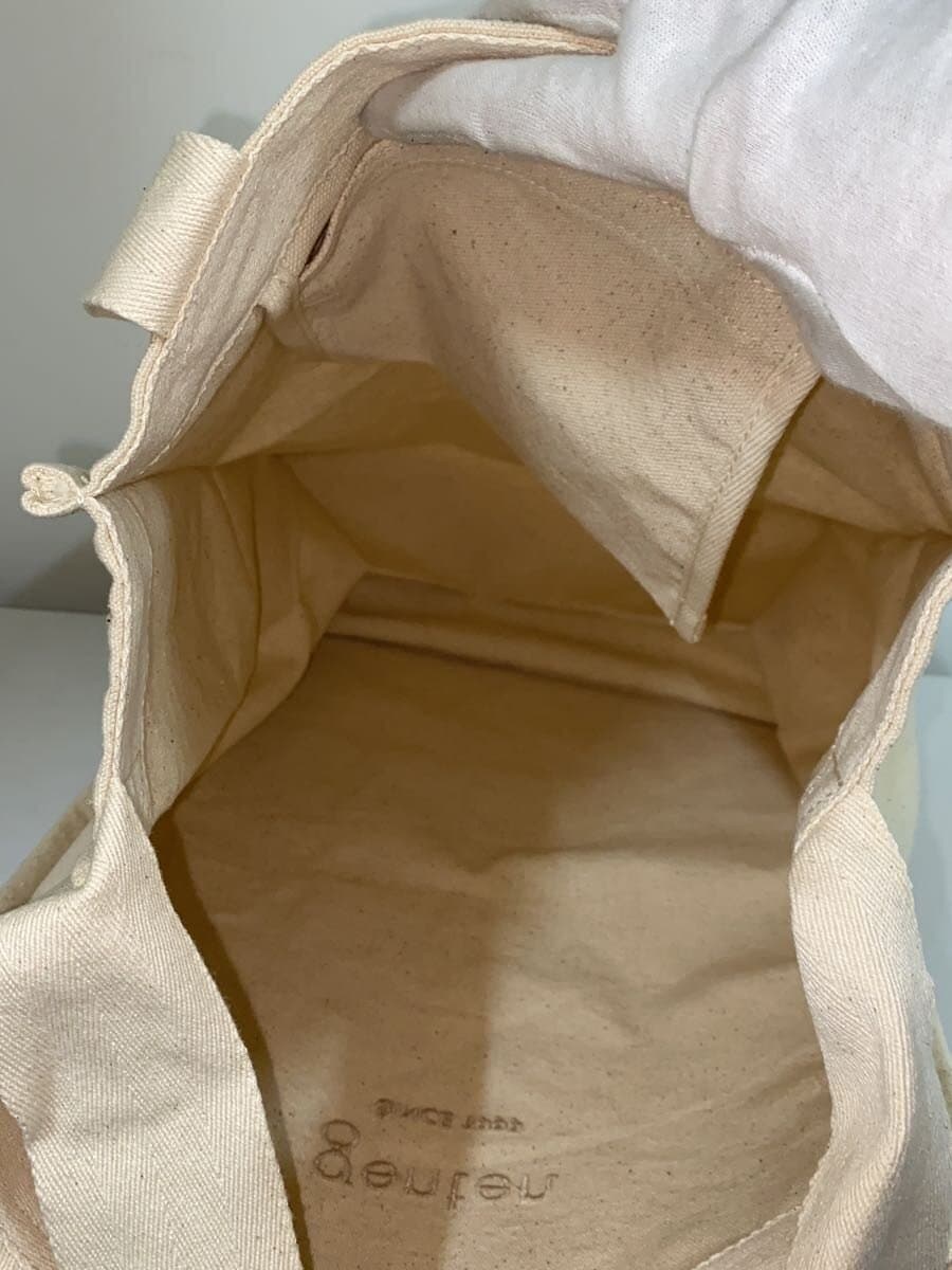 GENTEN Tote Bag Canvas Beige 2-Way Suspense Bag Cotton 6