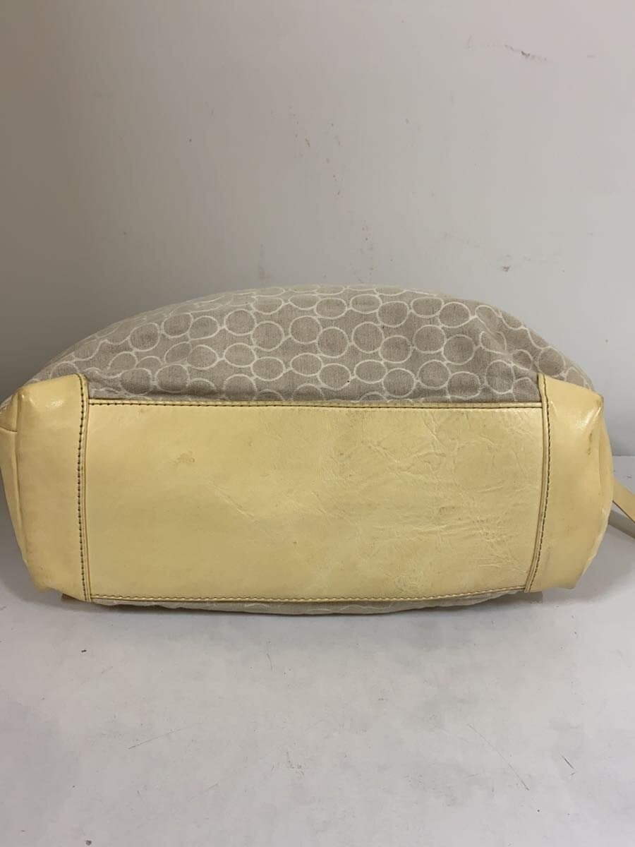 GENTEN Handbag Beige Leather 4