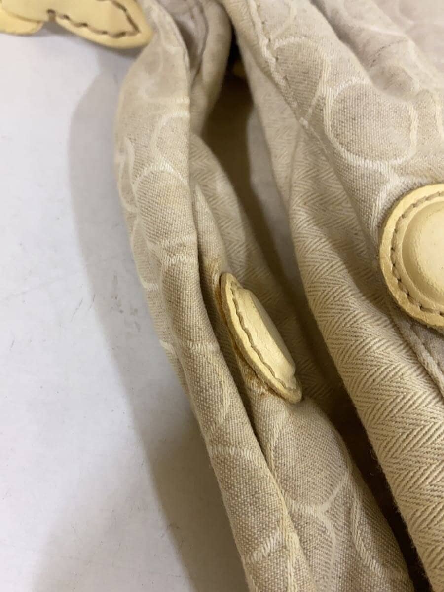 GENTEN Handbag Beige Leather 8