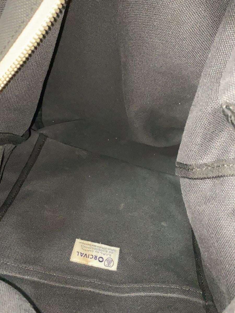 ORCIVAL Shoulder Bag Canvas Black Logo Patch 6