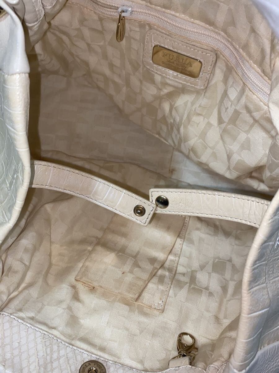 FURLA Bag Ivory Made in Italy Leather 6