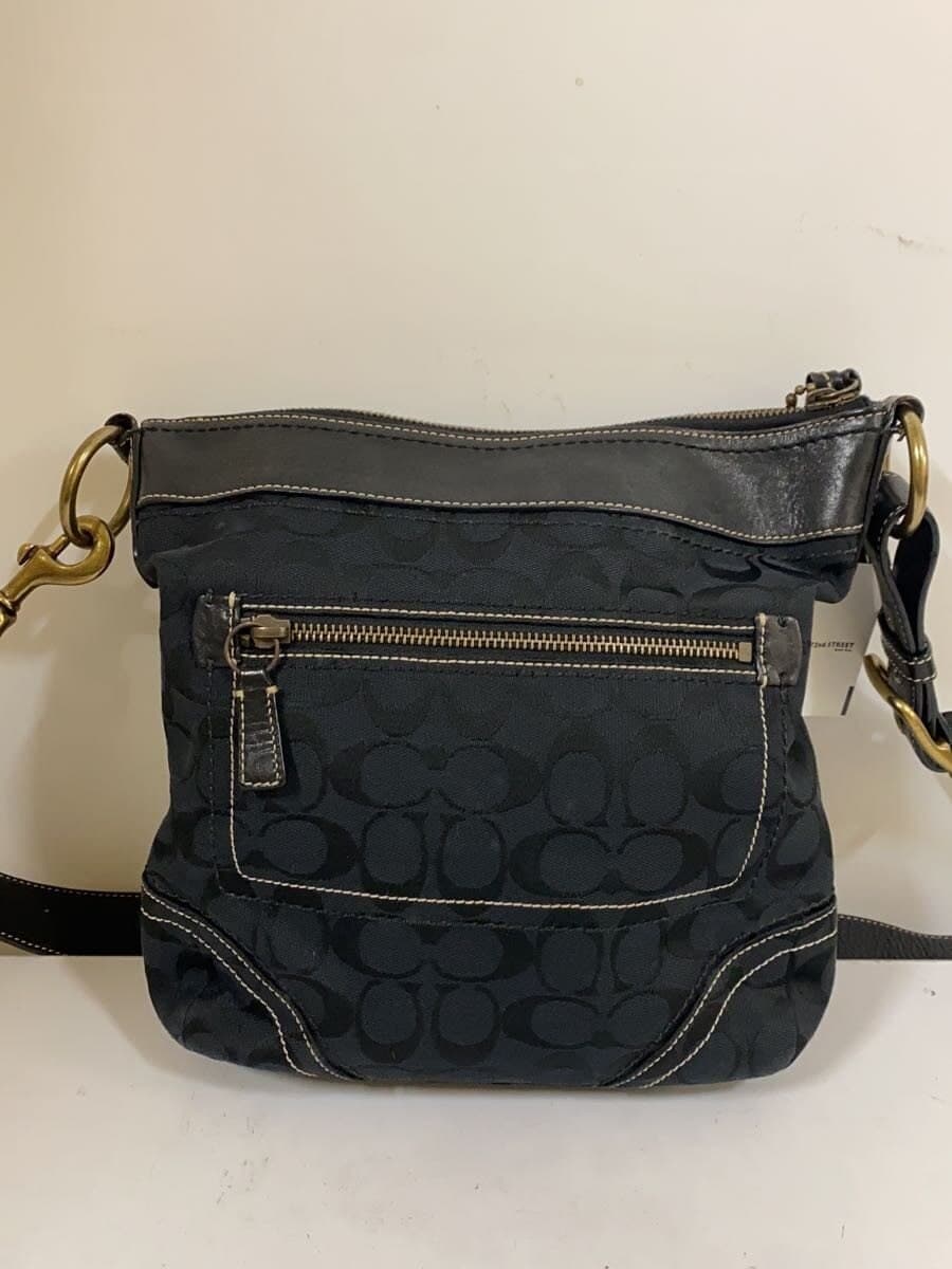 COACH Bag Leather BLK 10403