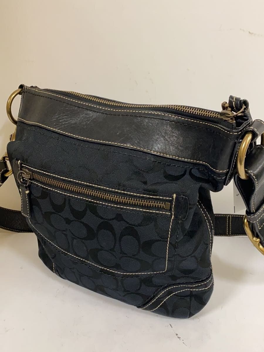 COACH Bag Leather BLK 10403 2