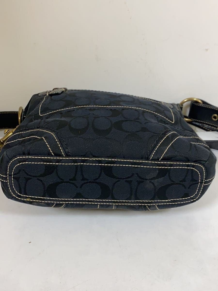 COACH Bag Leather BLK 10403 4