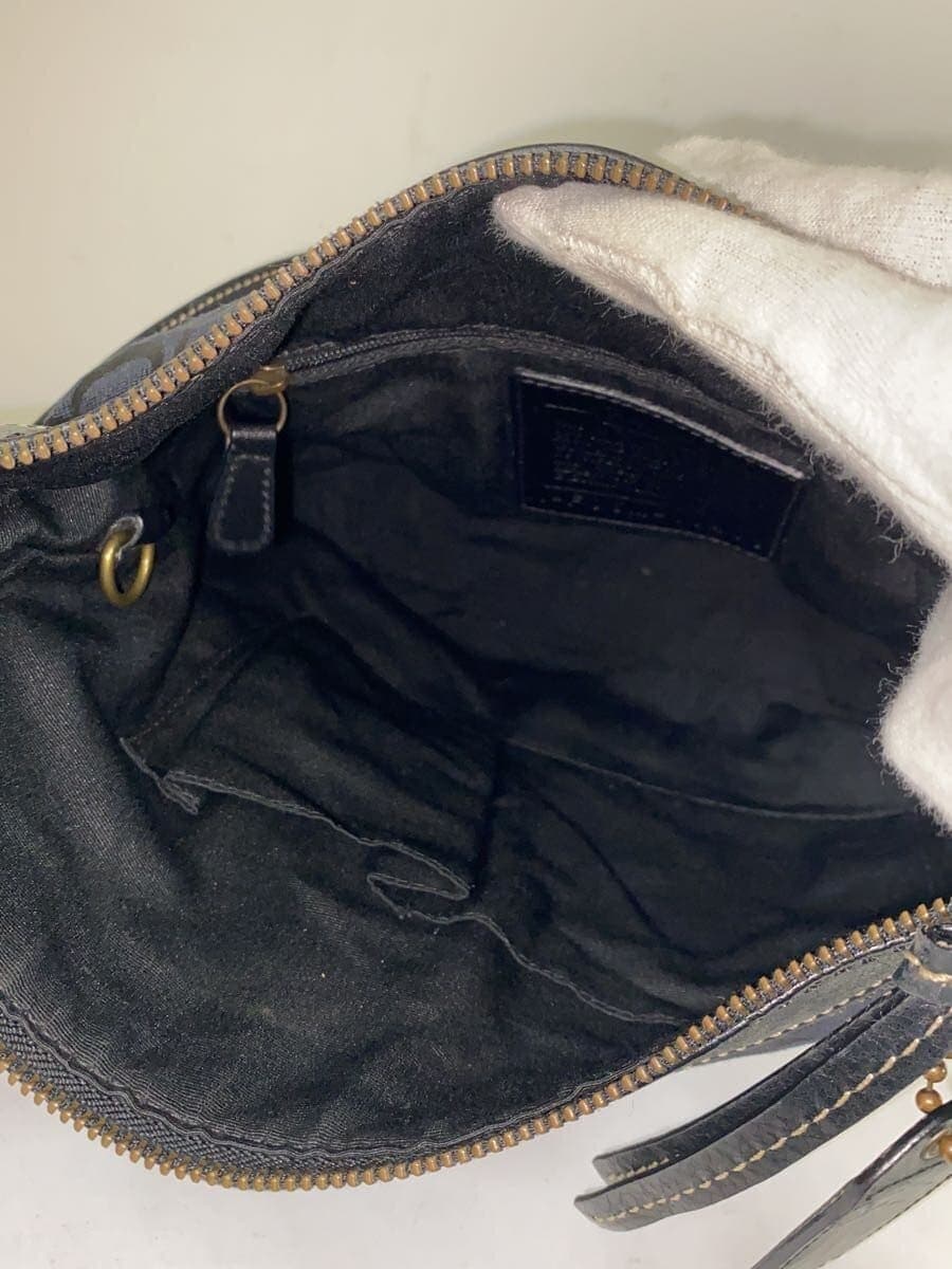 COACH Bag Leather BLK 10403 6