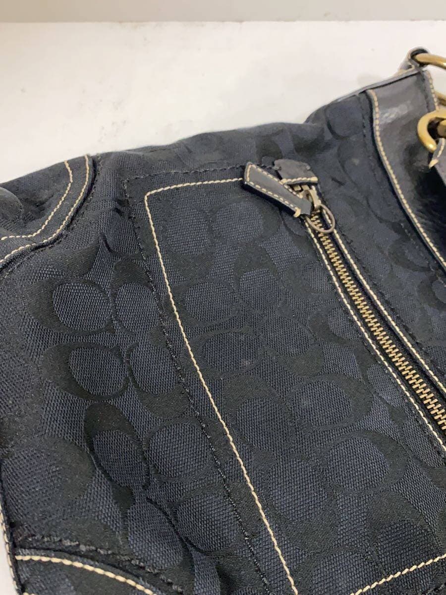 COACH Bag Leather BLK 10403 7