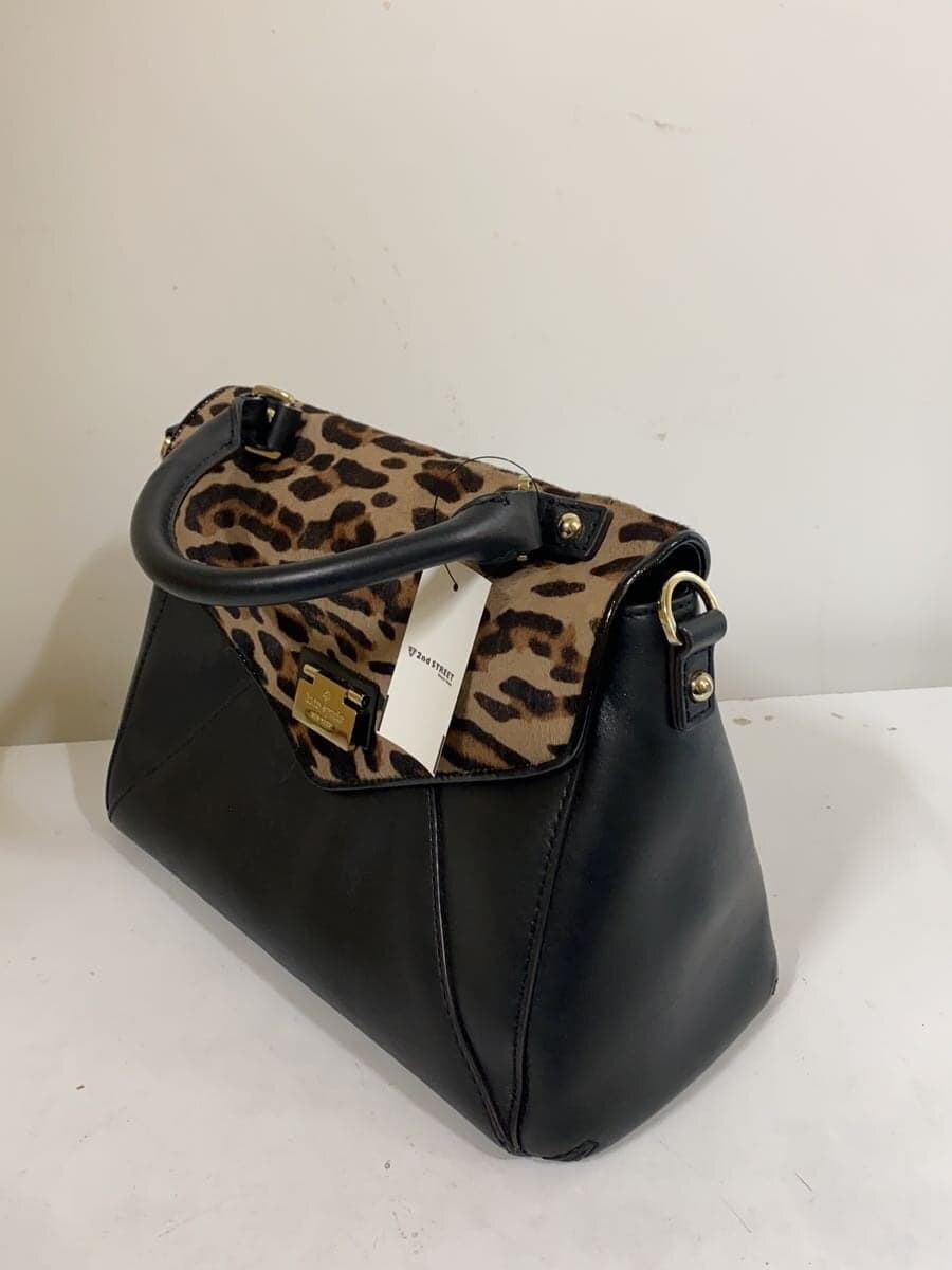 kate spade new york Bag Black Leopard Leather Pony Hair WKRU2046 2