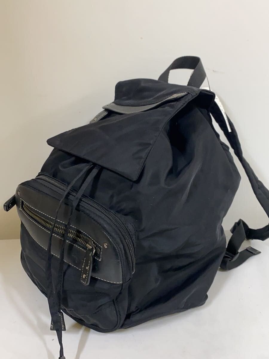 agnes b VOYAGE Backpack Black Nylon Cowhide EPR-15 2