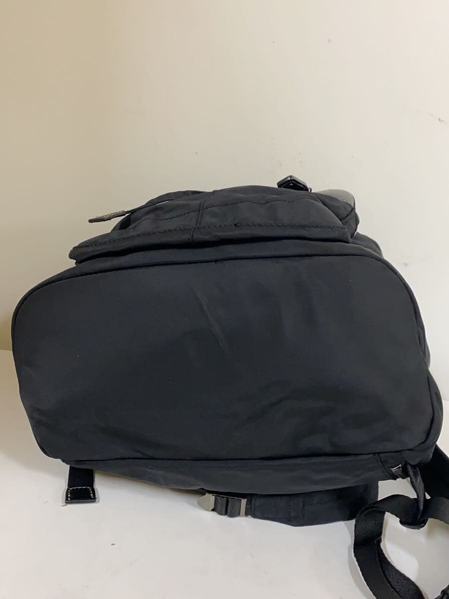 agnes b VOYAGE Backpack Black Nylon Cowhide EPR-15 4